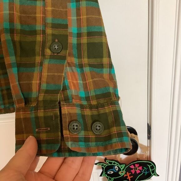 Patagonia Men's Plaid Organic Cotton Button Down Shirt 🤎💛😎 - Picture 4 of 6